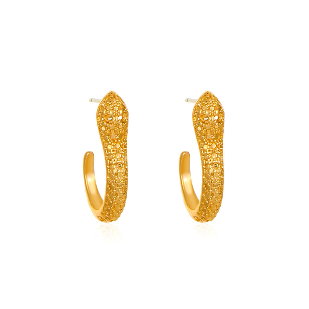 Exaggerated Snake Graceful Personality Pattern Ear Earrings