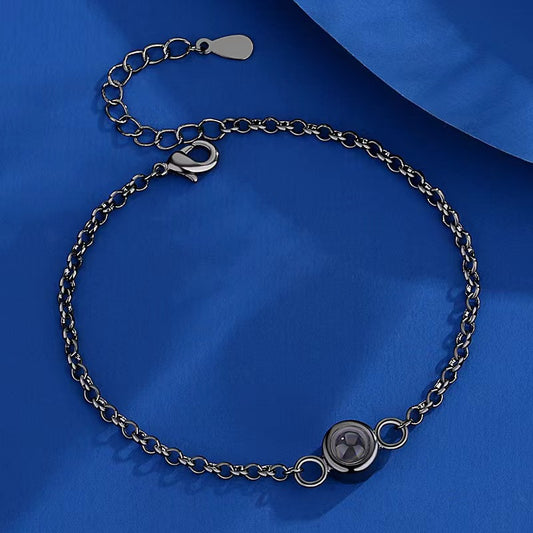 Retractable Projection Language Love You Simple Bracelets