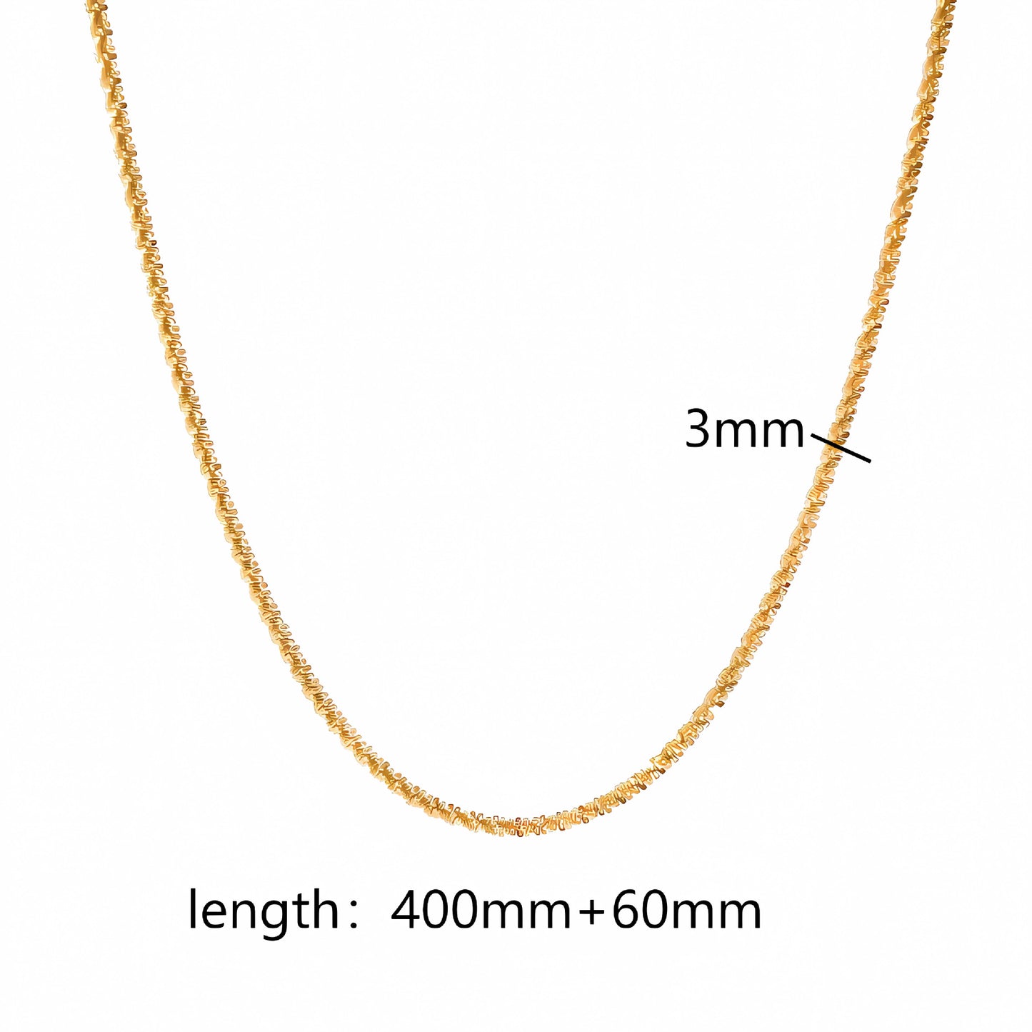 Gold Plating Chain Accessories Stainless Steel Snake Bones Necklaces