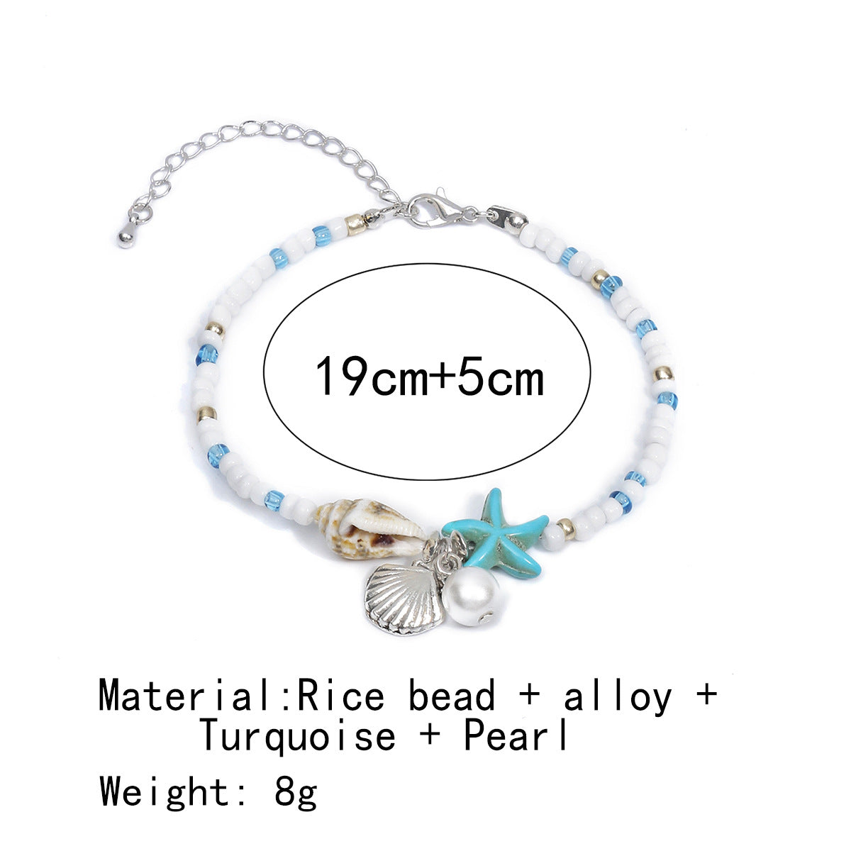 Bohemian Starfish Woven Summer Beach Shell Bracelets