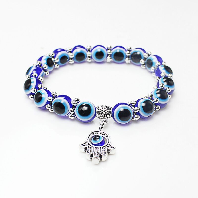 Vintage Blue Eyes Devil's Eye Beaded Bracelets