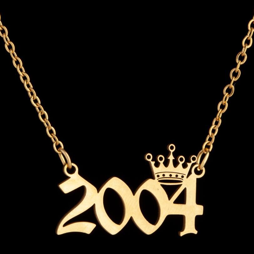 Women's Wind Lucky Digital Angel Clavicle Chain Necklaces