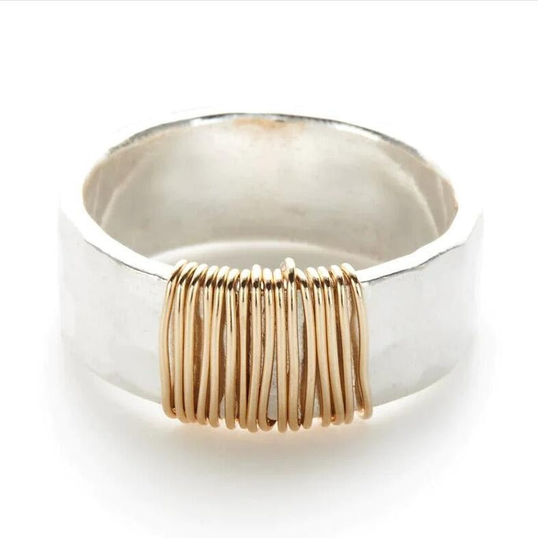 Geometric Simple Wide Face Antique Style Rings