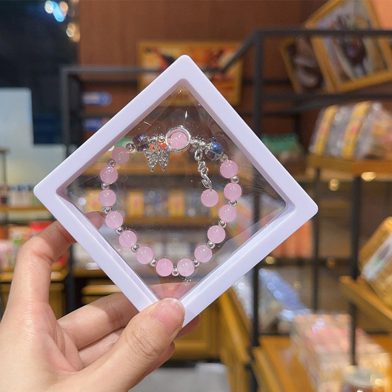 Imitation Opal Butterfly Female Design Gray Bracelets