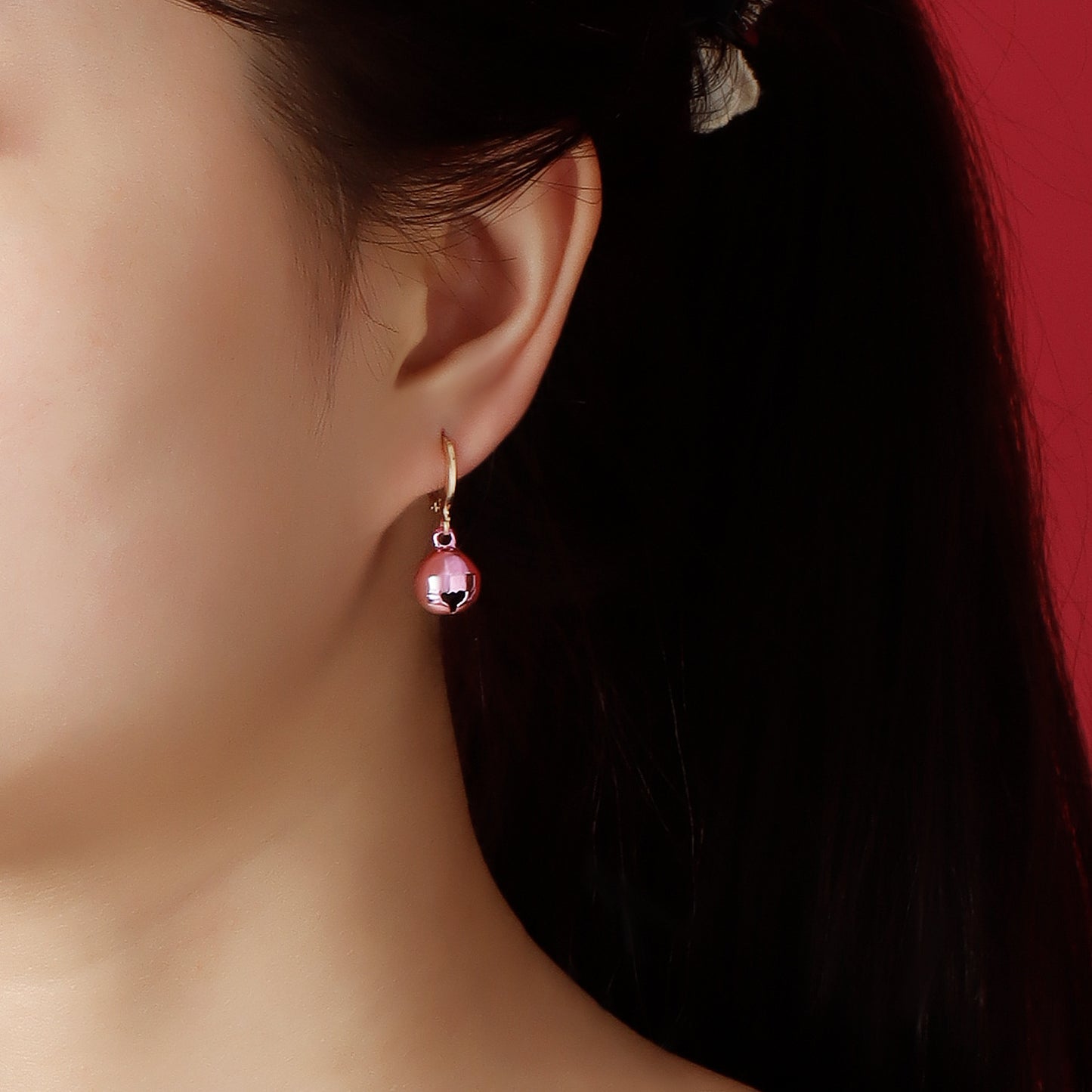 Ornament Wind Christmas Bell Female Color Earrings
