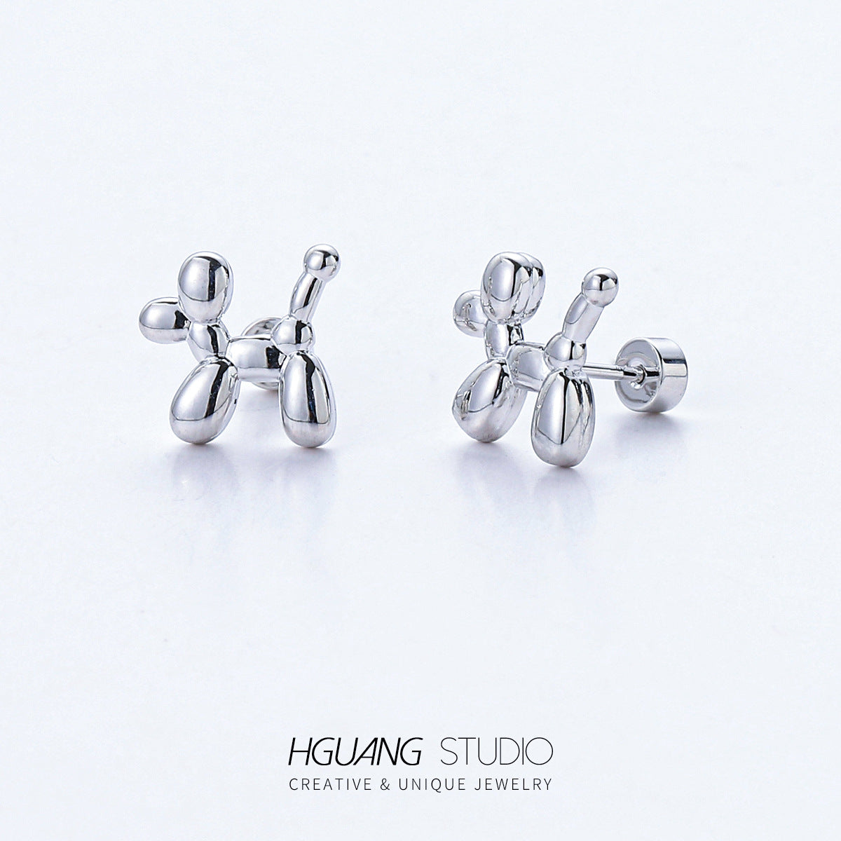 Gold Ear Bone Cheese Candle Balloon Earrings