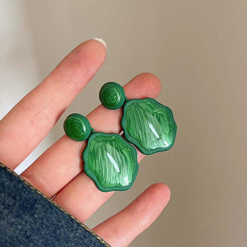 Women's Mori Style French Retro Camellia For Design Earrings