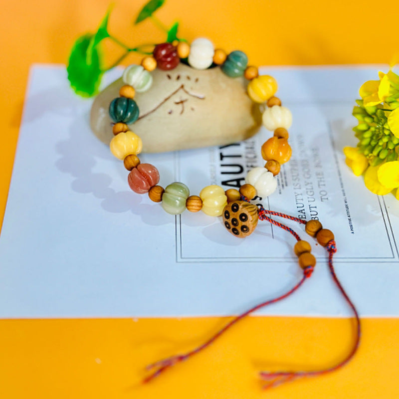 Paw Caramel Gradient Green Candy Landscape Material Bracelets