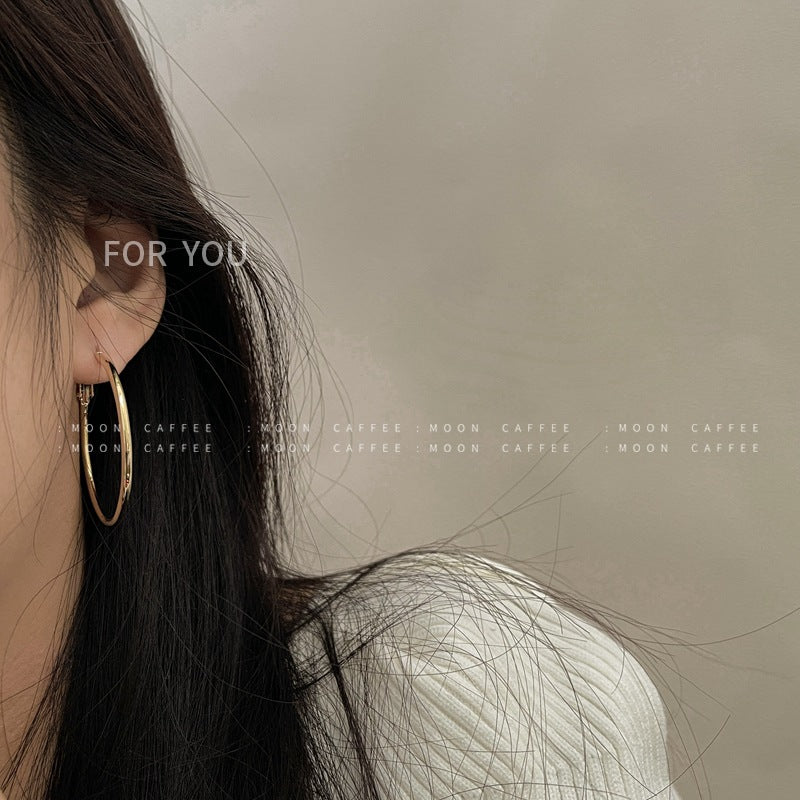 Time Cold Wind Simple Basic Style Earrings