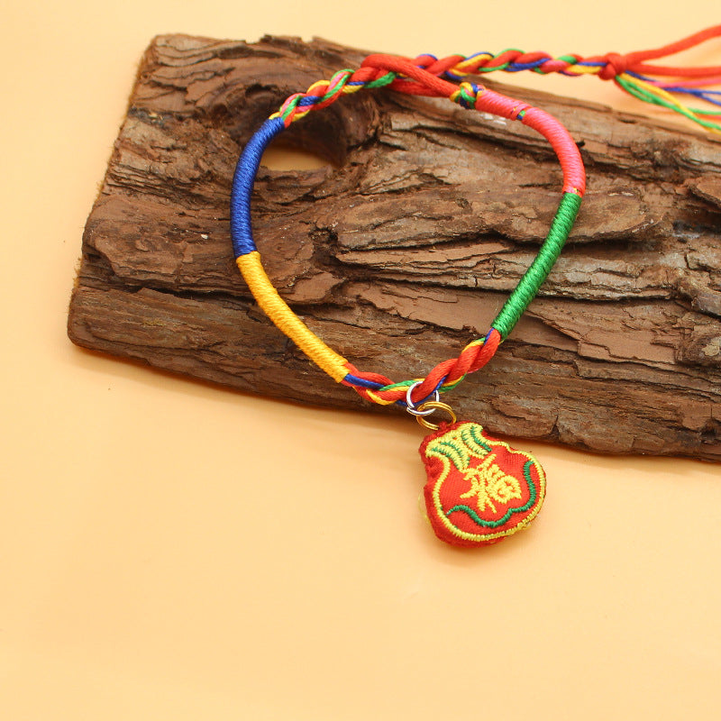 Boat Festival Colorful Rope Hand-woven Tiger Head Bracelets