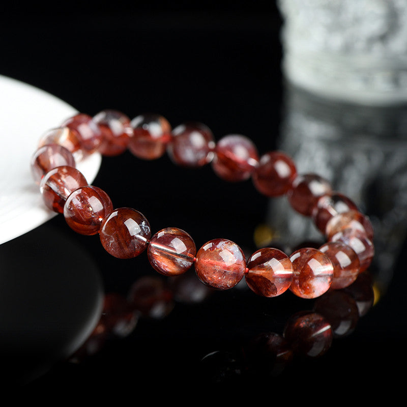 Natural Cow Blood Red Sealant Flower Flame Anomaly Original Bracelets