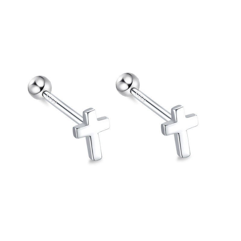 Pure Ear Korean Style Niche Screw Sleeping No Earrings