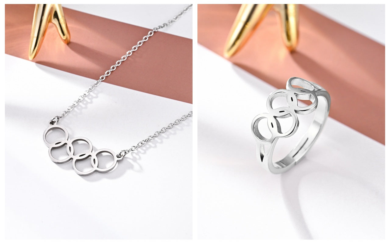 Digital Couple Clavicle Chain Love Commemorative Necklaces