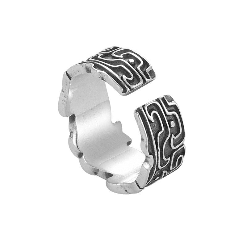 Men's Gluttonous God Beast Domineering Vintage Opening Rings
