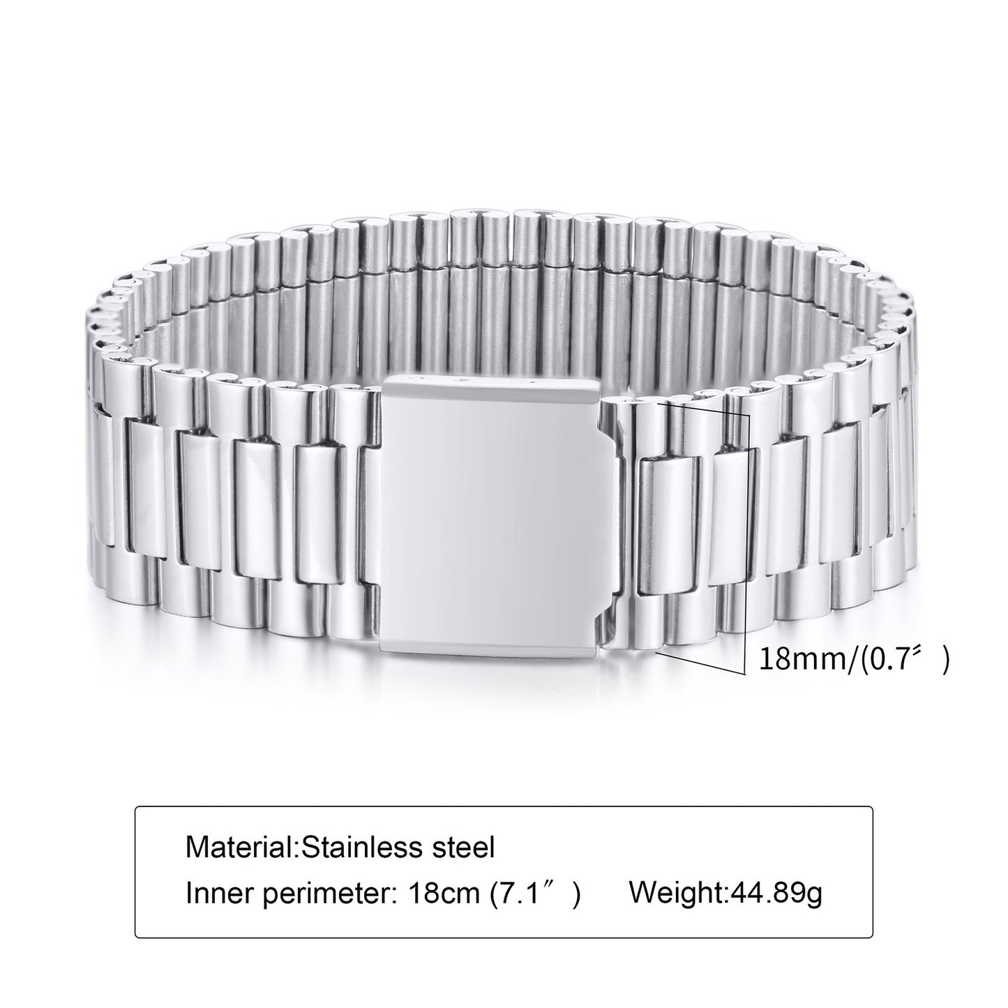 Attractive Innovative Stainless Steel Strap Couple Bracelets