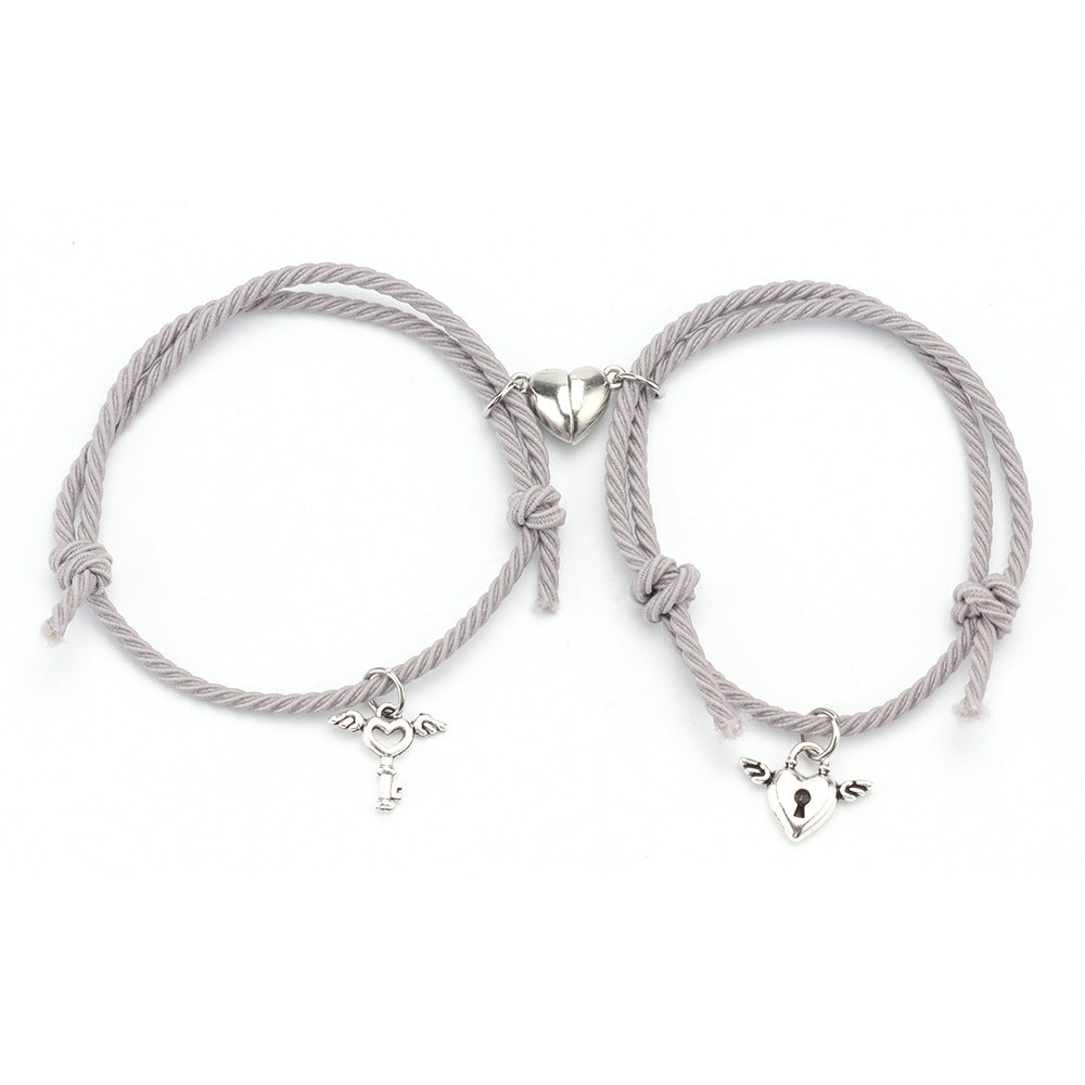 Fresh Couple Small Rubber Band Hair Rope Bracelets