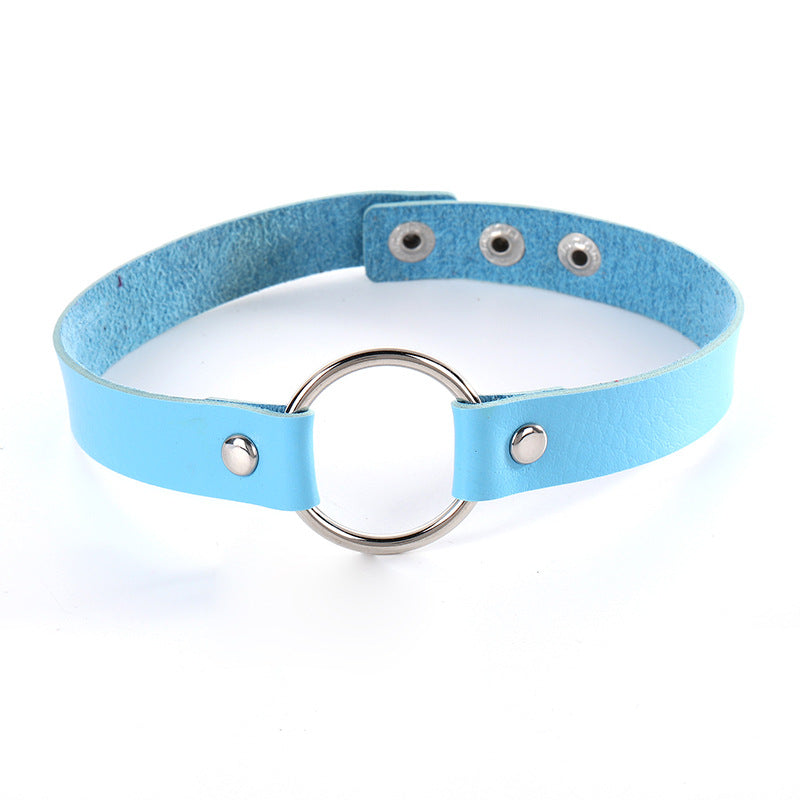 Style Trend Street Snap Punk Leather Rivet Rings