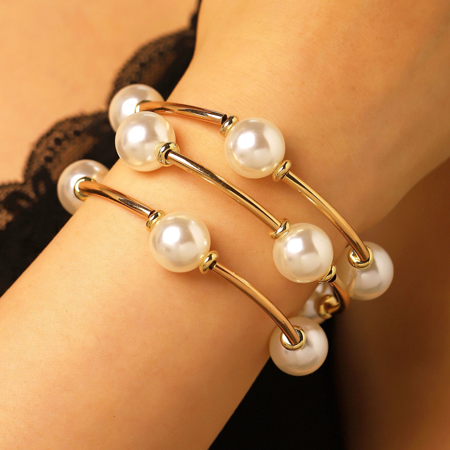 Women's Design Simple Light Luxury Twin Elastic Bracelets