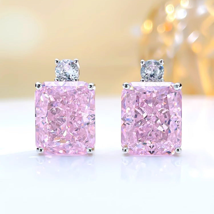 Luxury Perfume Bottle Inlaid With Radient Colored Jewelry Set