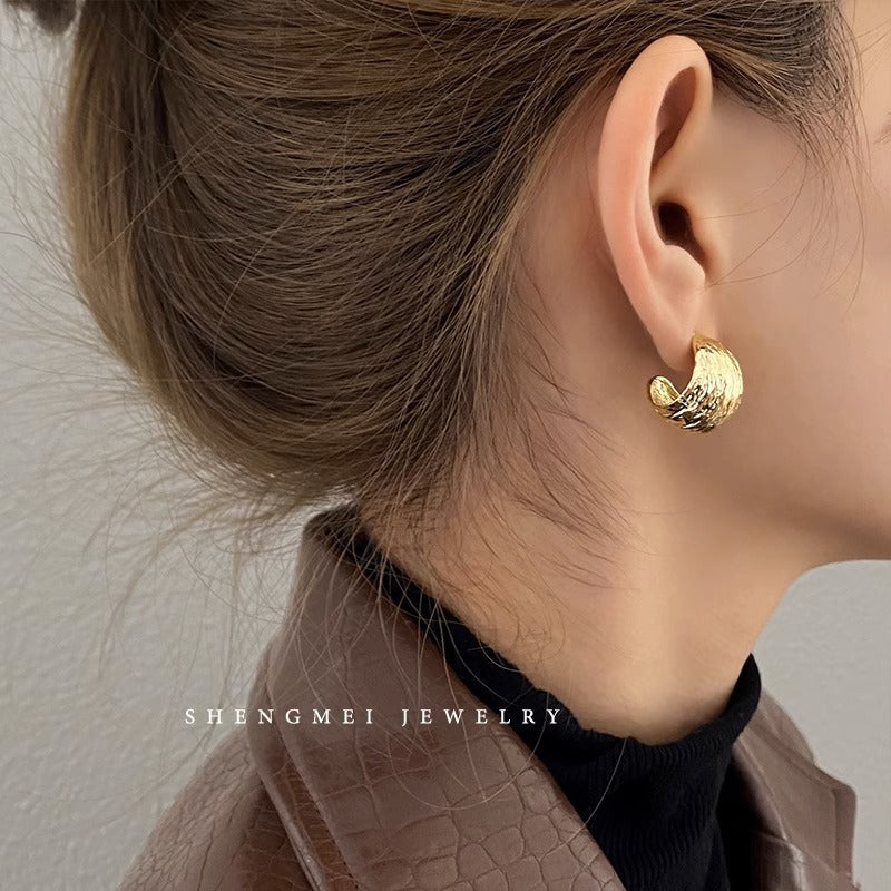 Women's Luxury High-grade Sier Needle Simple Elegance Earrings