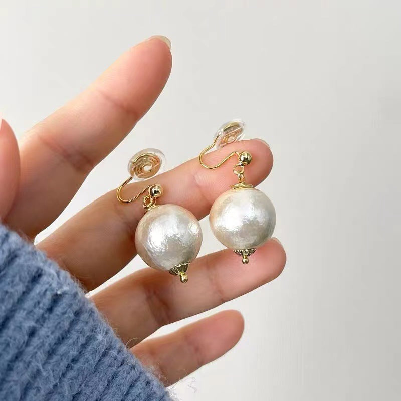 Women's Cotton Pearl Unique Retro Graceful Design Earrings