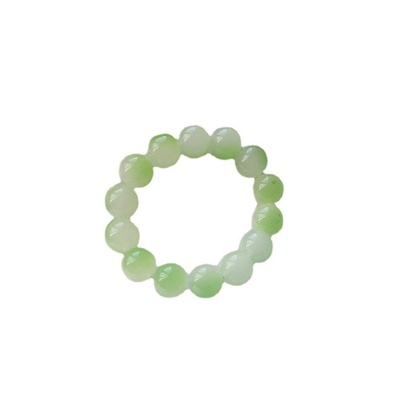 Pliable Temperament Gradient Color Ice Transparent Buddha Beads Hand Bracelets