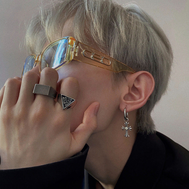 Women's & Men's Ear Trendy Niche Hip Hop High Earrings