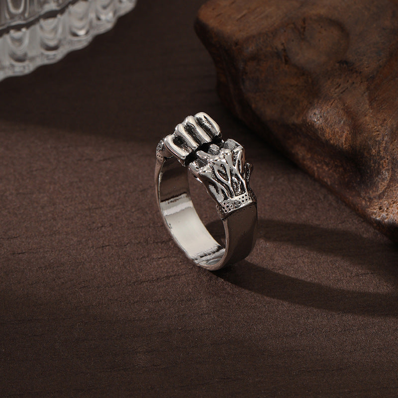 Men's Hip Hop Style Trendy Retro Elegant Zinc Rings