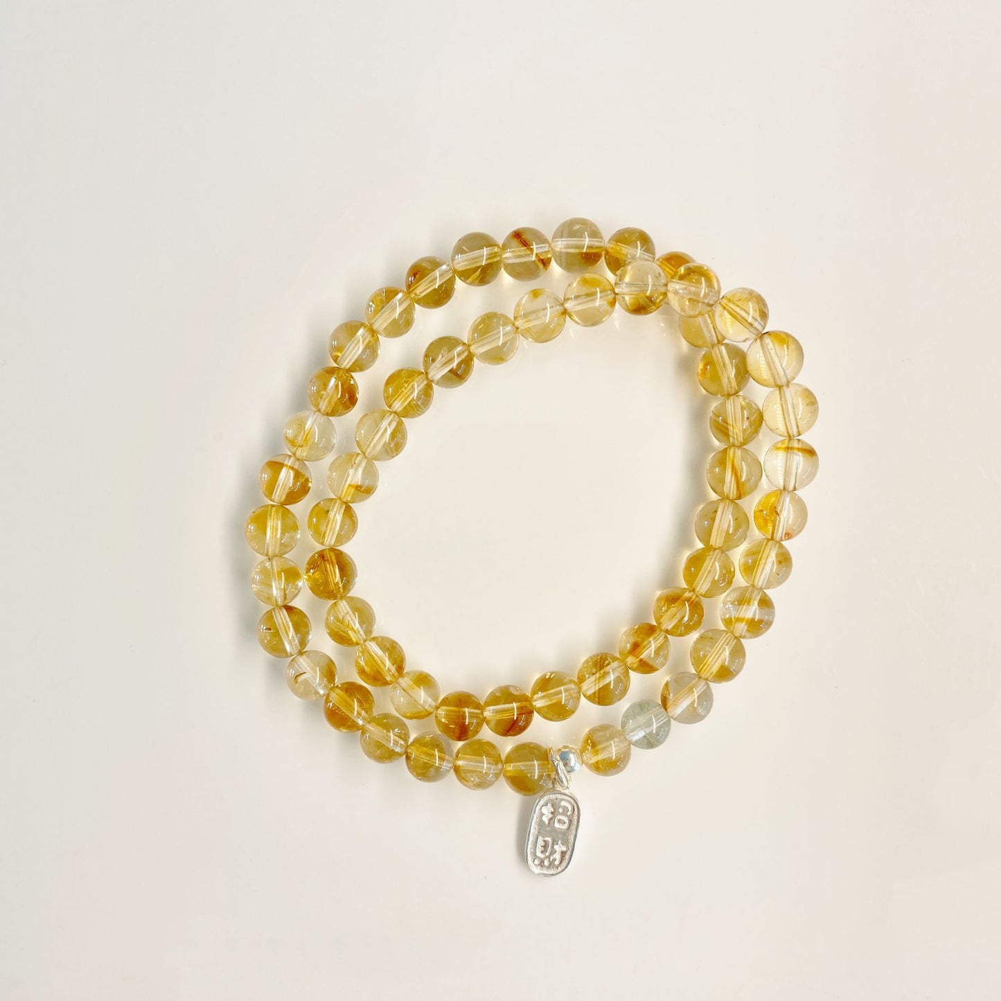 Lucky Tag Natural Citrine Light Luxury Bracelets