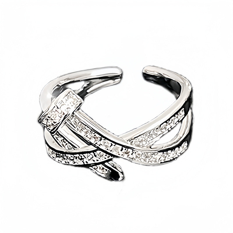 Nail Twin Open Design Personalized Cold Rings