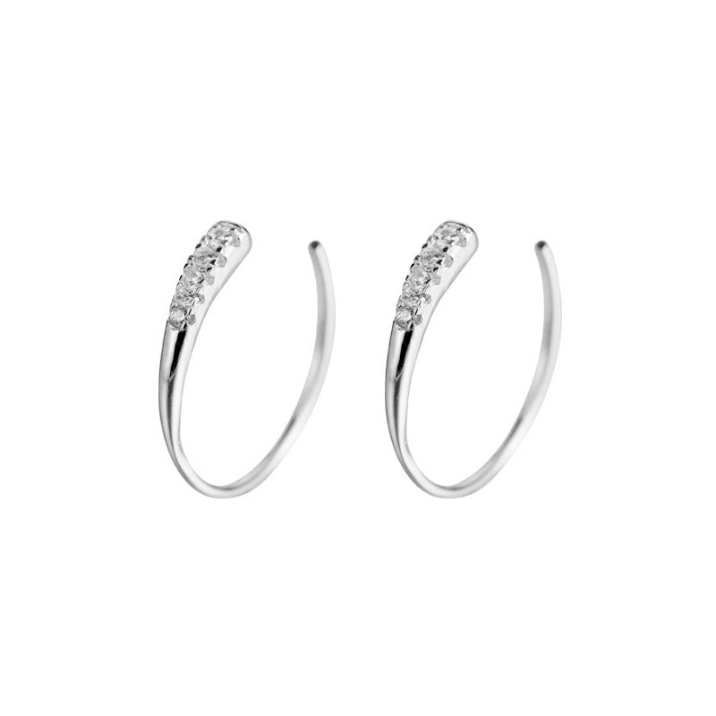 Women's Half Round Gold-plated French Fashion Light Luxury Minority Rings