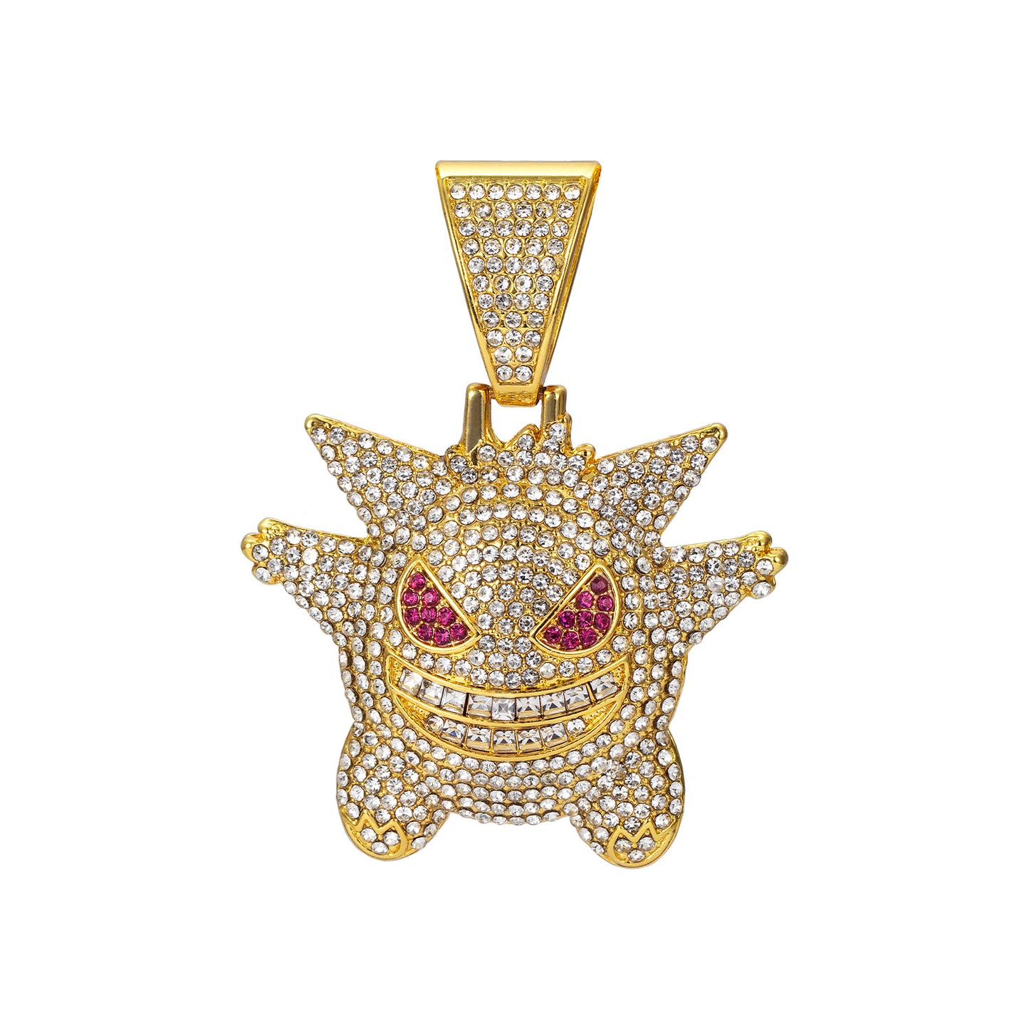 Full Diamond Exaggerated Personalized Cartoon Sweater Necklaces