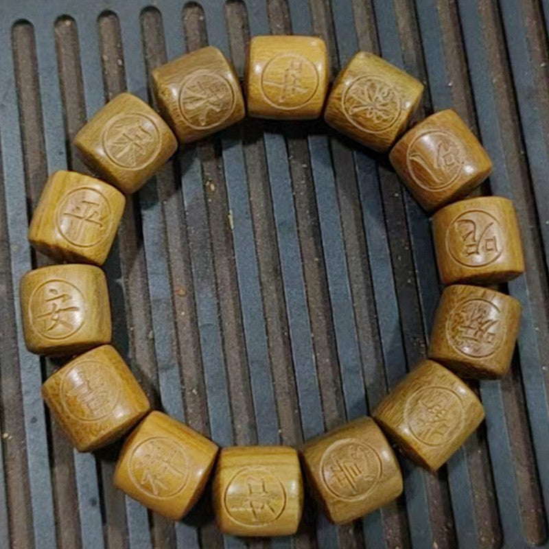 Women's & Men's Green Sandalwood Bead Rosary Specifications Bracelets
