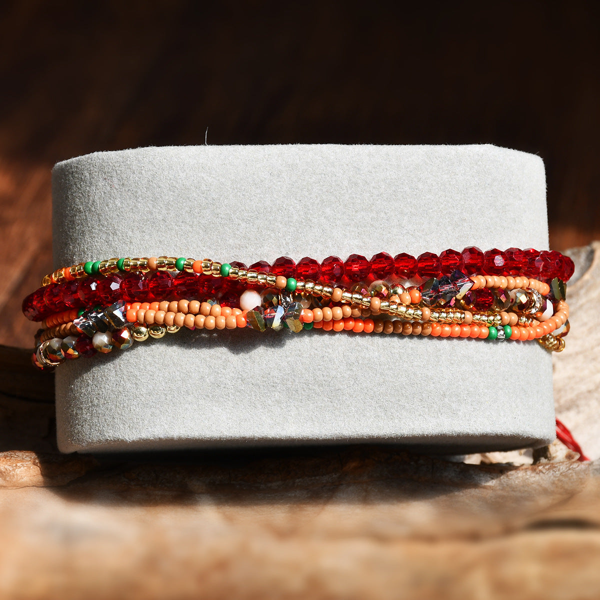 Gravel Crystal String Beads Female Niche Bracelets