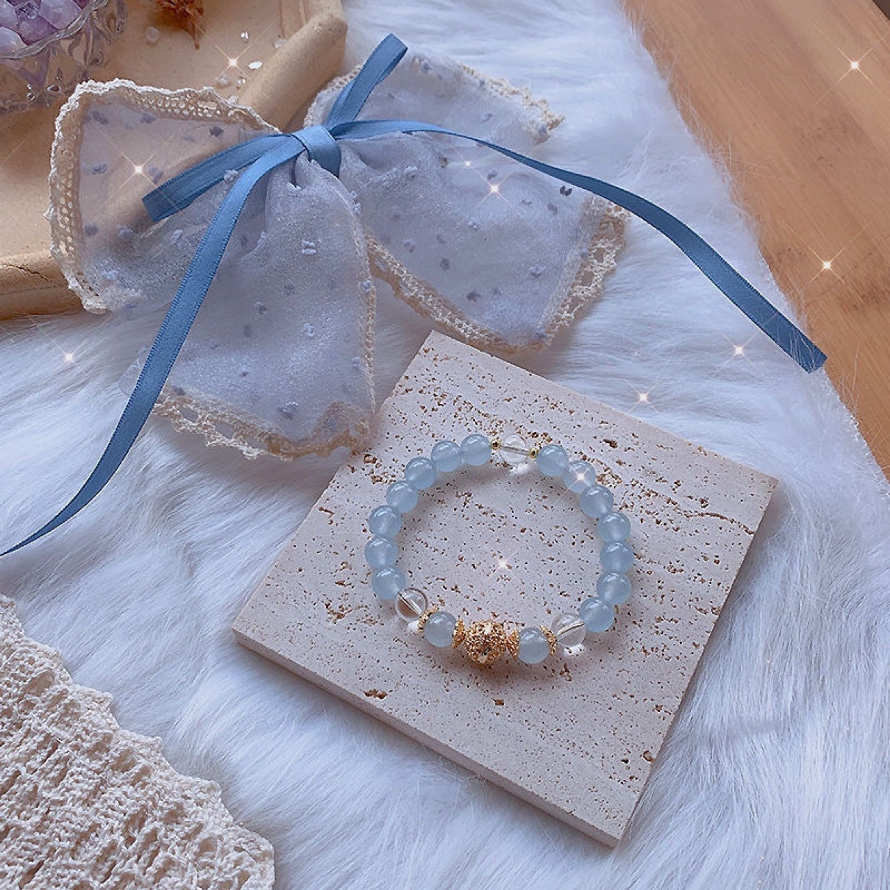 Chalcedony Female Senior Mori Style Birthday Bracelets