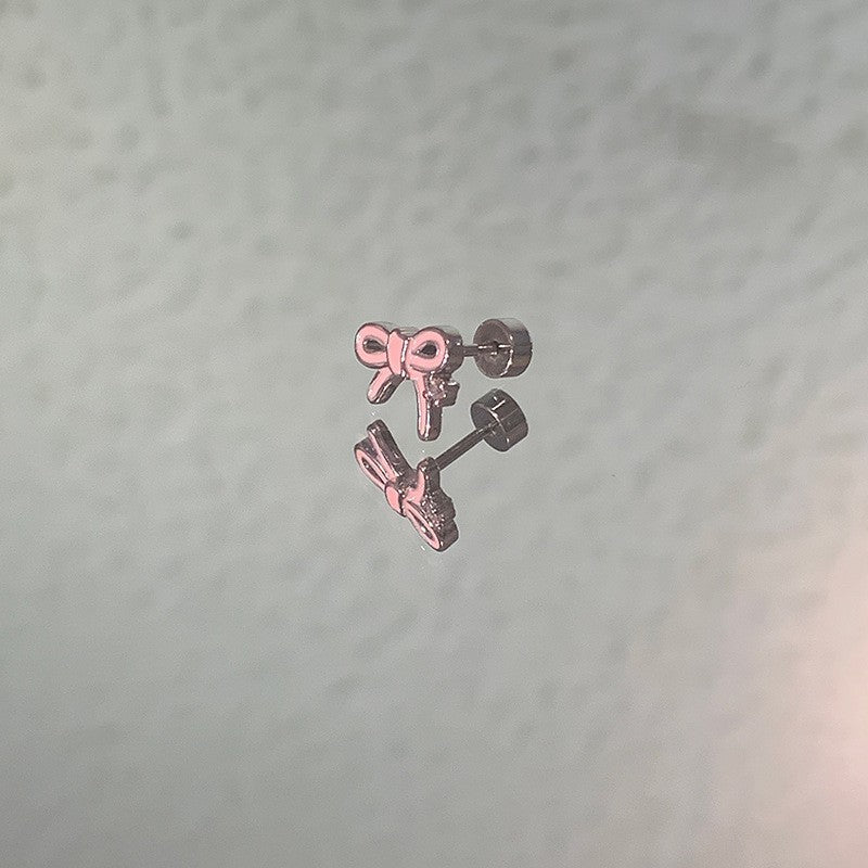 Titanium Steel Niche Super Flash Ear Bone Pin Small Earrings