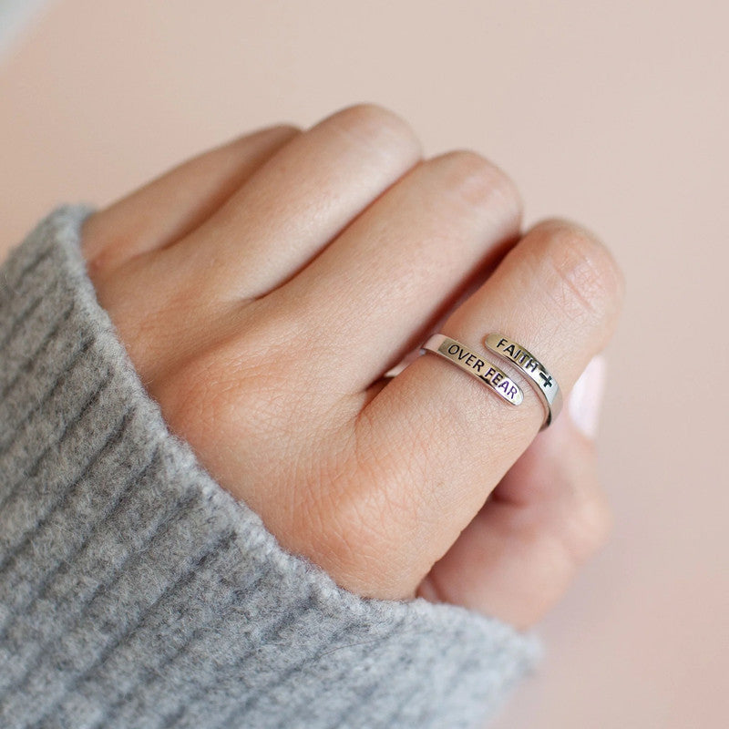 Cross Belief Victory Over Fear Simple Rings