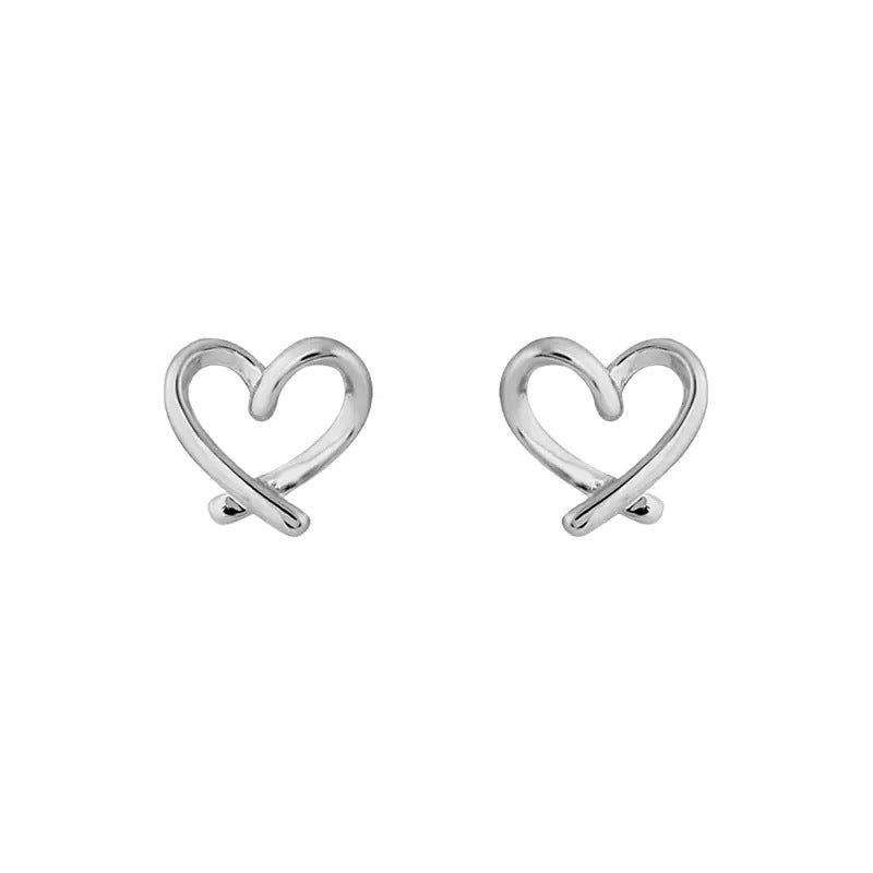 Love Heart Cute Unique Simple High-grade Earrings
