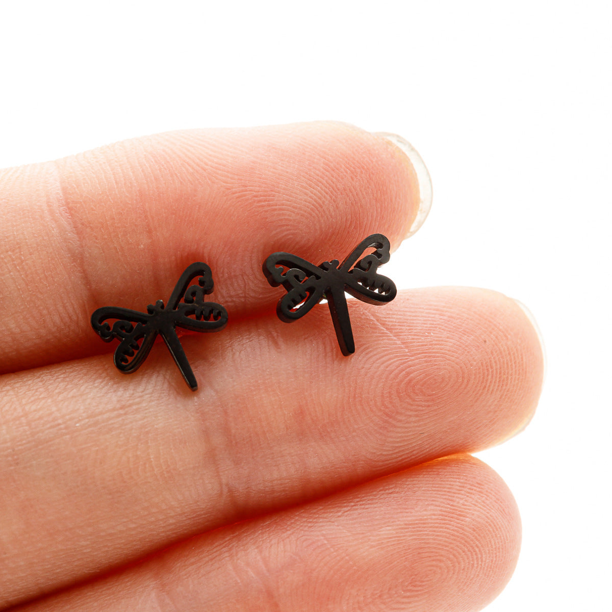 Steel Mini Niche Dragonfly Sweet Ear Rings