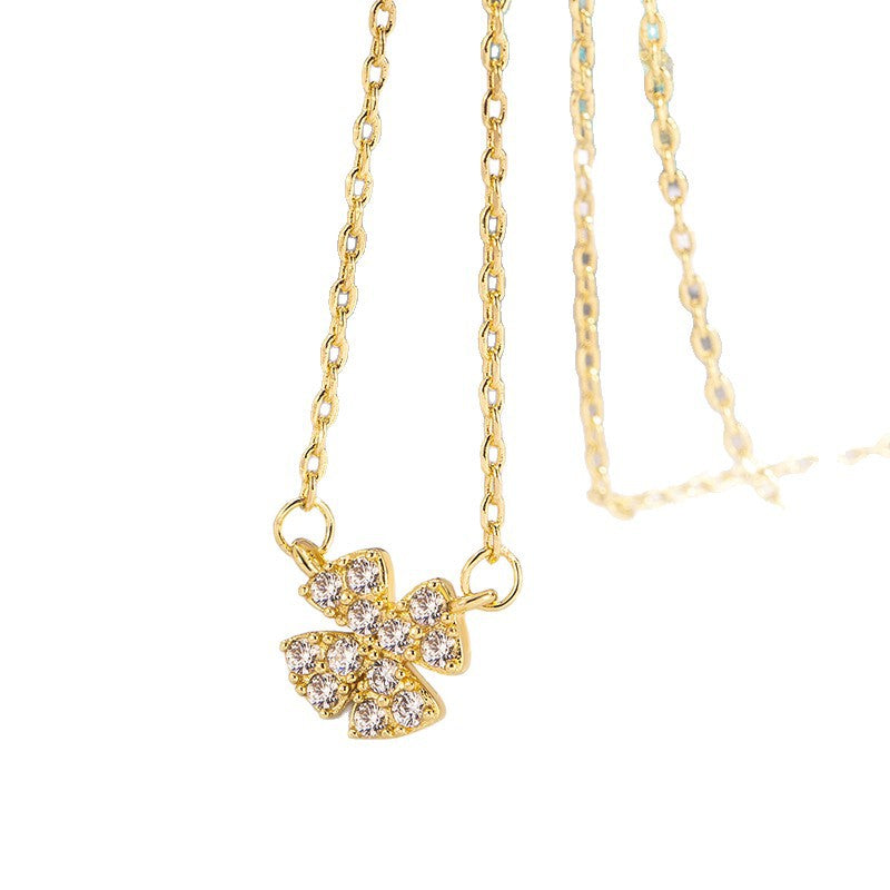 Women's Four-leaf Flower For Light Luxury Minority Design High Sense Graceful Necklaces