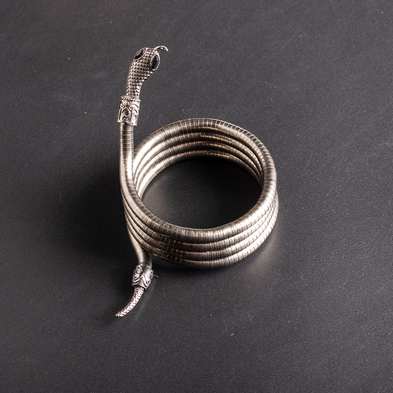 Women's Bendable Snake Adjustable Punk Shaped Gold Bracelets