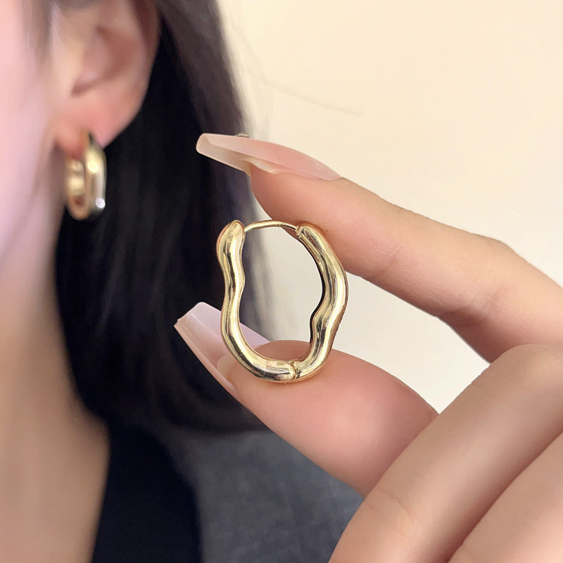 Metal Niche Cold Style Simple Ear Earrings