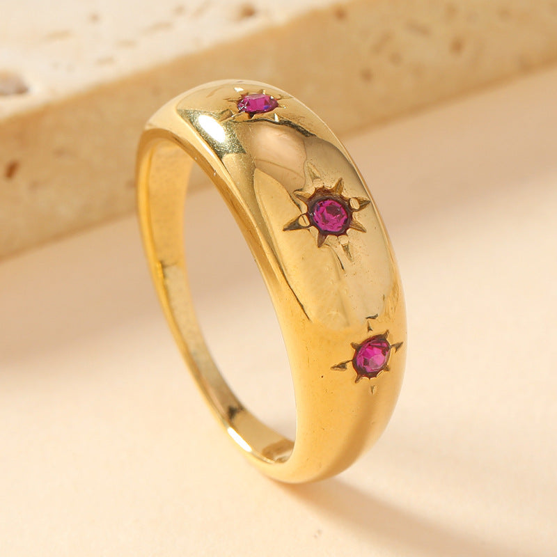 Popular Stainless Steel Cast Ornament Sun Rings