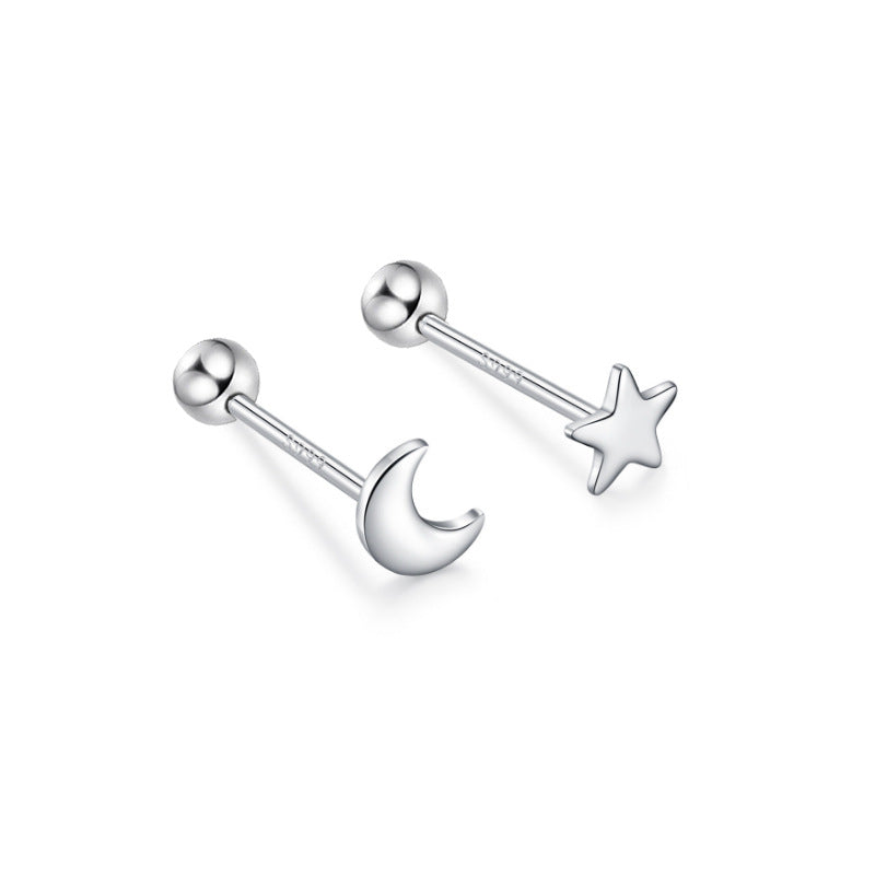 Pure Ear Korean Style Niche Screw Sleeping No Earrings