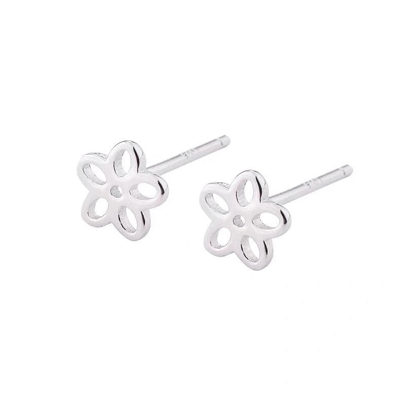 Style Simple Flower Mini Design Little Earrings