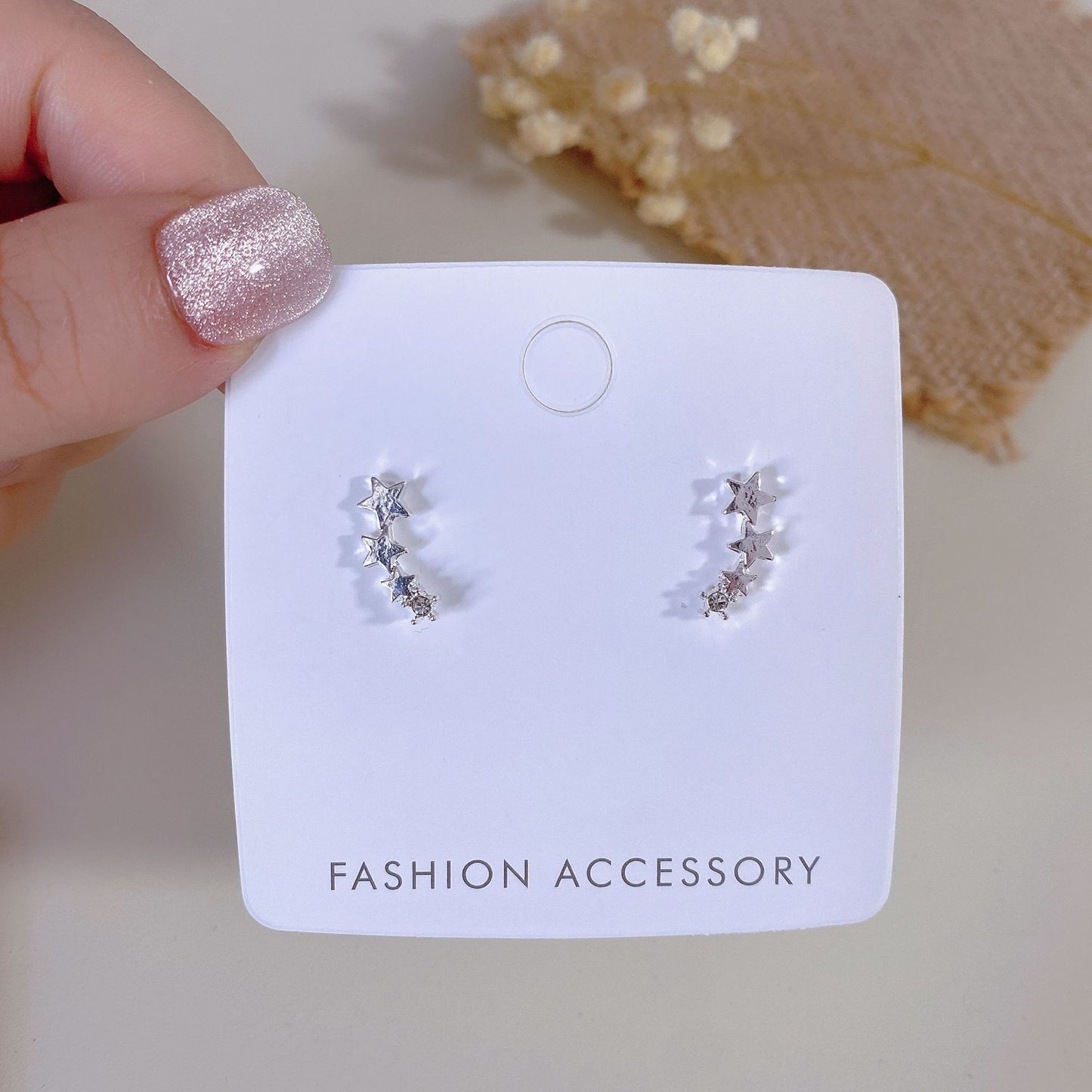 Needle Simple Exquisite Plain Ear Cute Earrings
