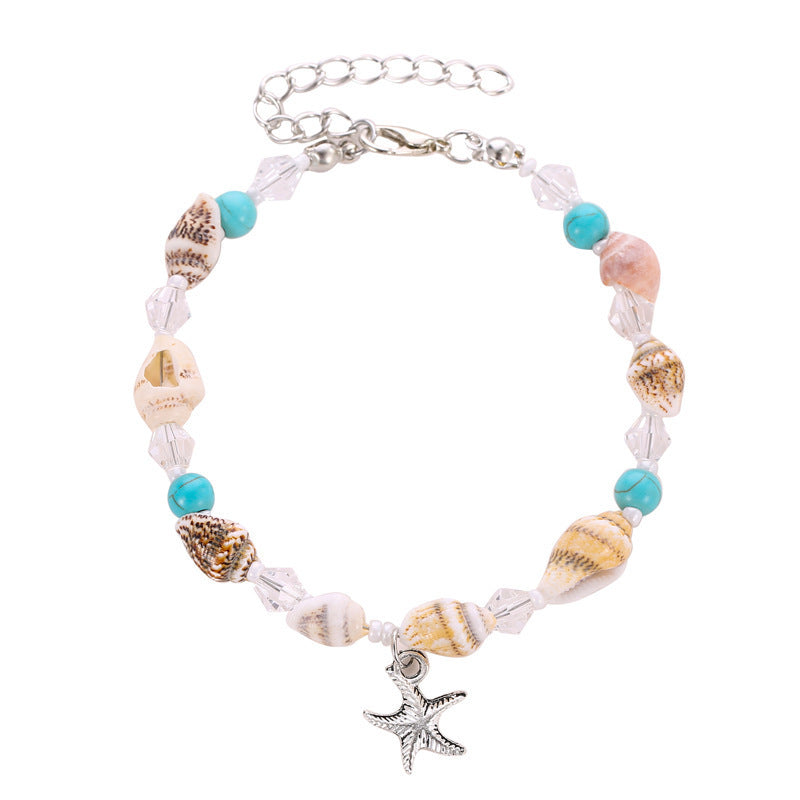 Shell Starfish Summer Ocean Beach Vacation Bracelets