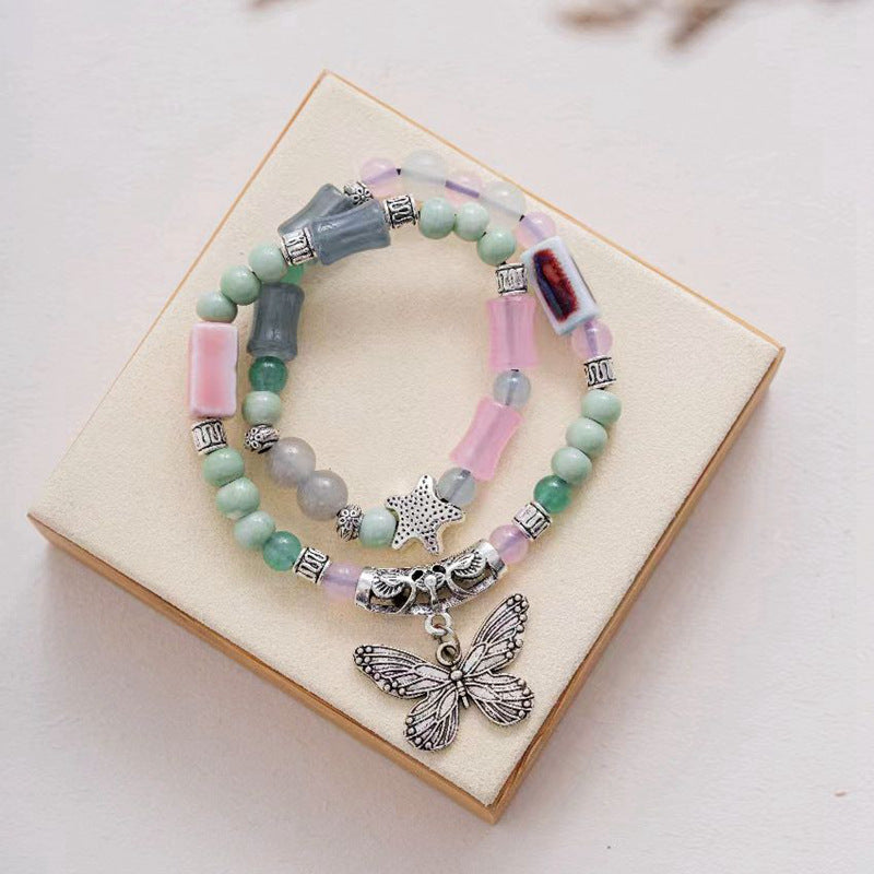 Ornament Woven Female Antique Ethnic Style Bracelets