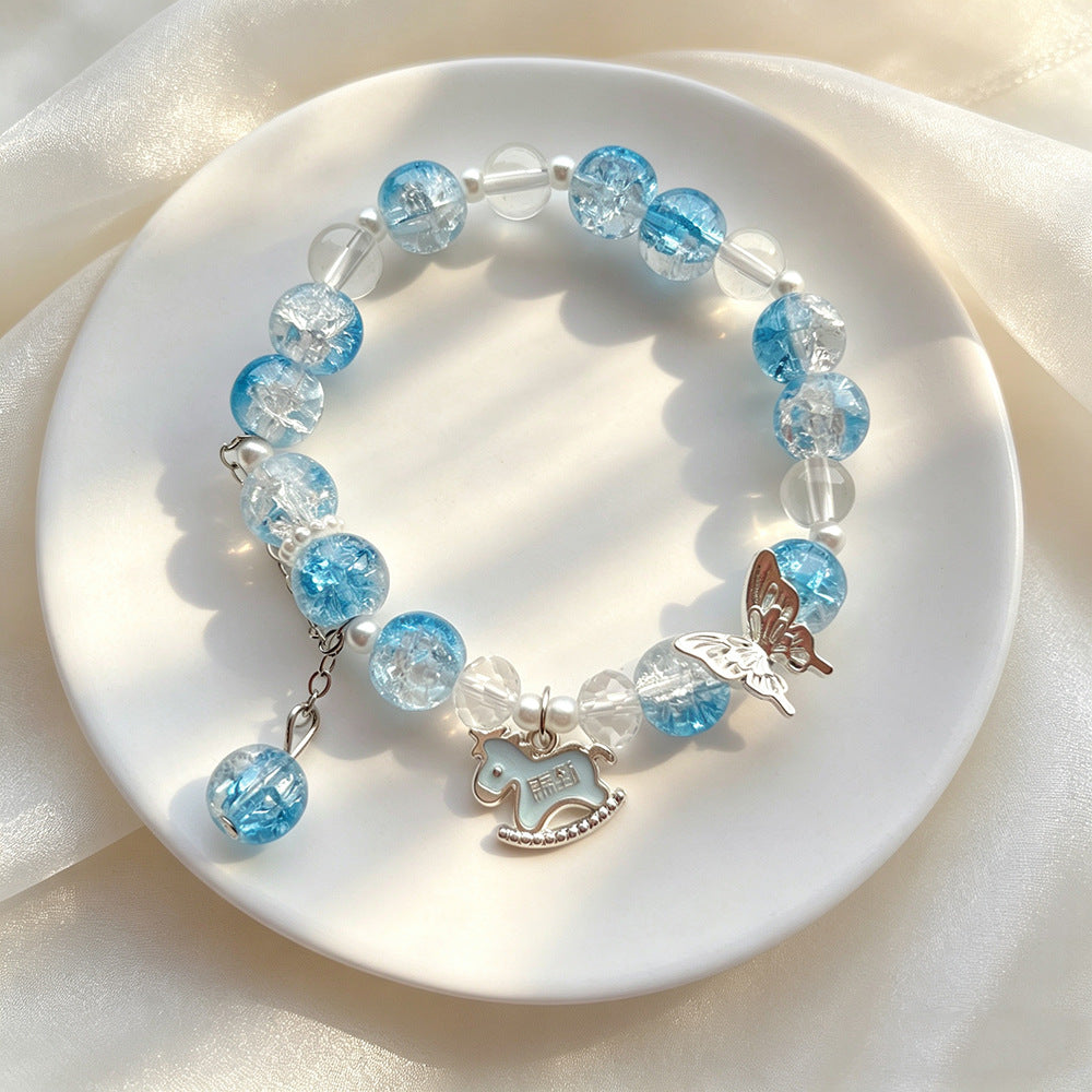 Horse Floral Butterfly Niche Glaze Gift Bracelet