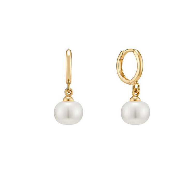 Sier Retro Fresh Water Pearl High-grade Temperament Entry Lux Rings